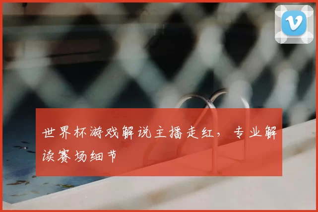 世界杯游戏解说主播走红，专业解读赛场细节